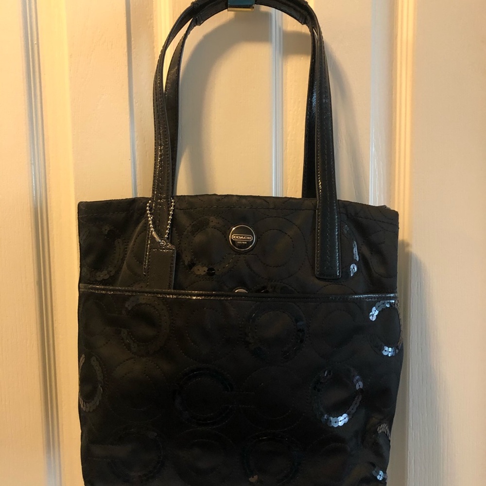 Coach satin and sequin handbag
